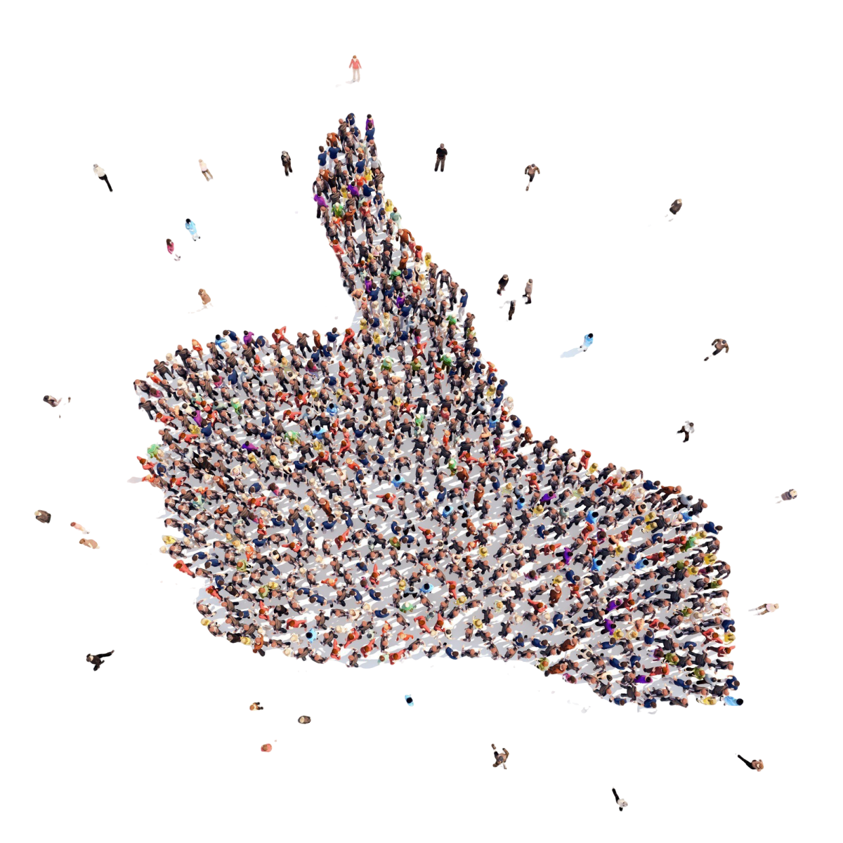 large-group-people-form-hand